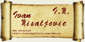 Ivan Misaljević vizit kartica